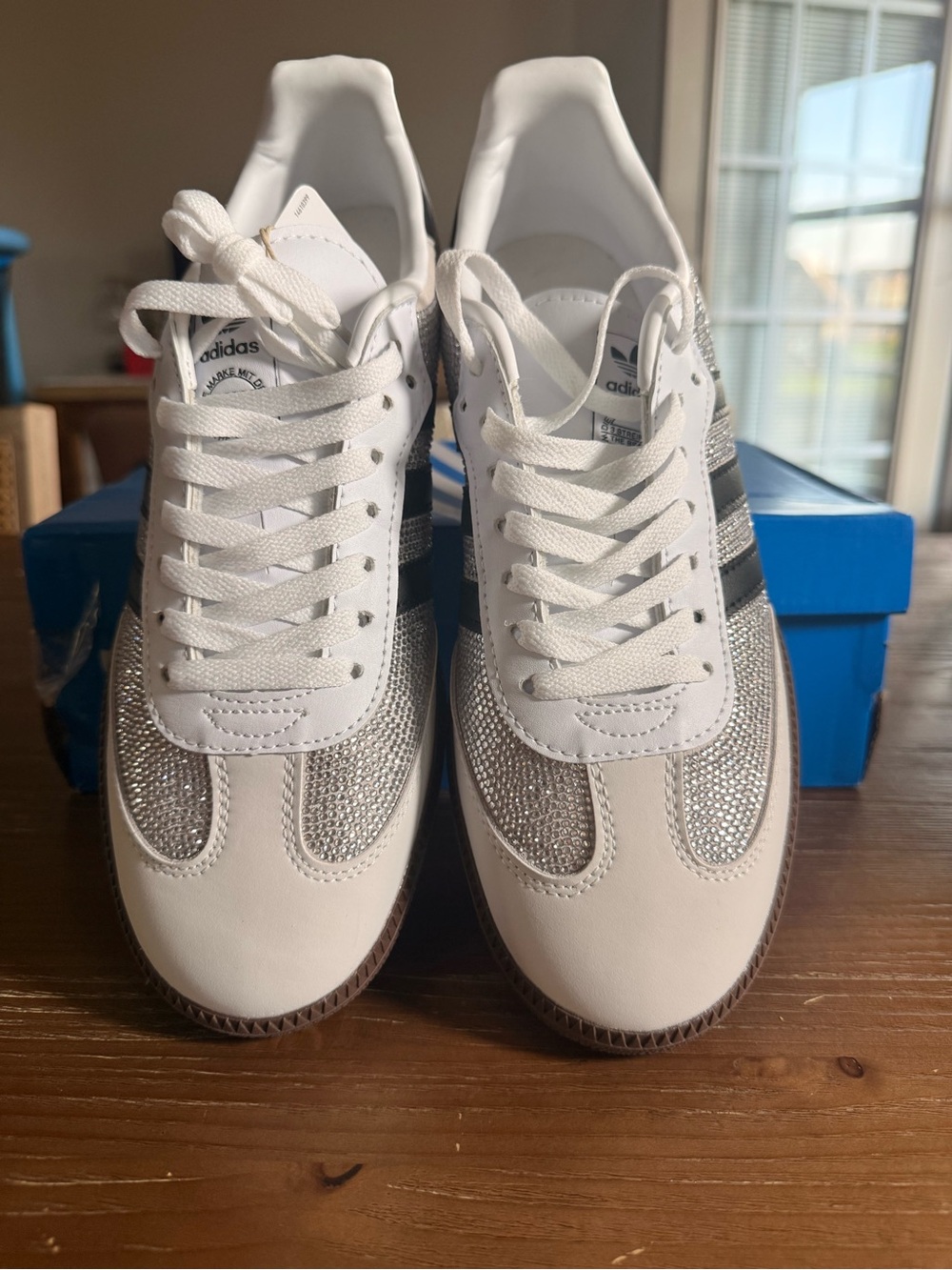 adidas White Black Brown Sneakers - Picture 9 of 11